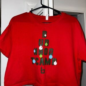 Burn Boot Camp Christmas Graphic Crop Top